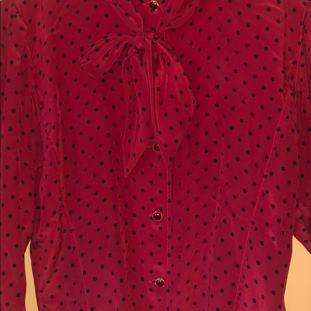 🛑SOLD🛑 Vintage Ungaro, Silk 80’s Blouse Top - Picture 2 of 5
